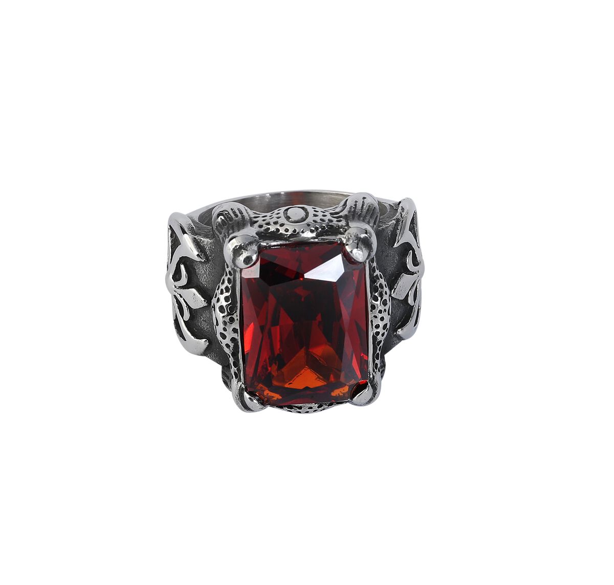 Levně etNox Royal Beauty Prsten stríbrite cervená