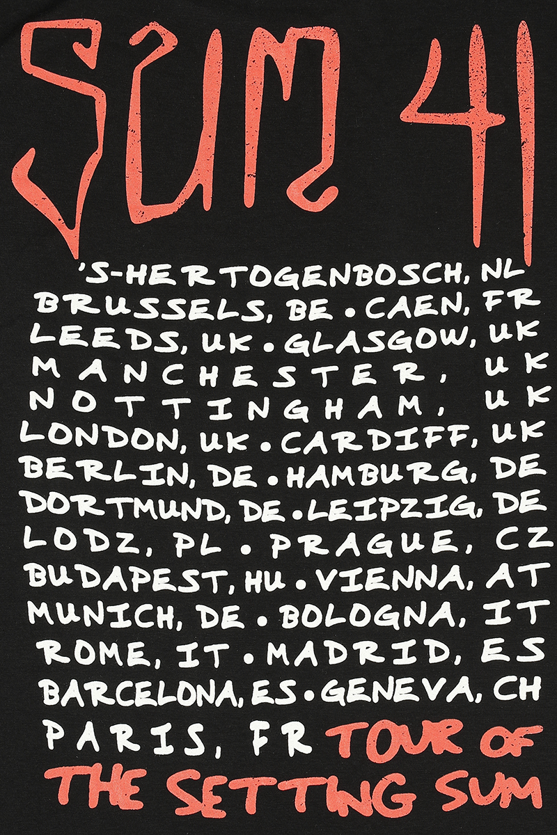 Thumbnail - Sum 41 Skull - Tour Shirt 2024 T-Shirt schwarz in S