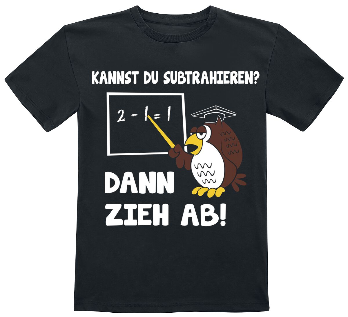 Tierisch Kids – Kannst du subtrahieren? Dann zieh ab! T-Shirt schwarz Tierisch Kids – Kannst du subtrahieren? Dann zieh ab! T-Shirt schwarz