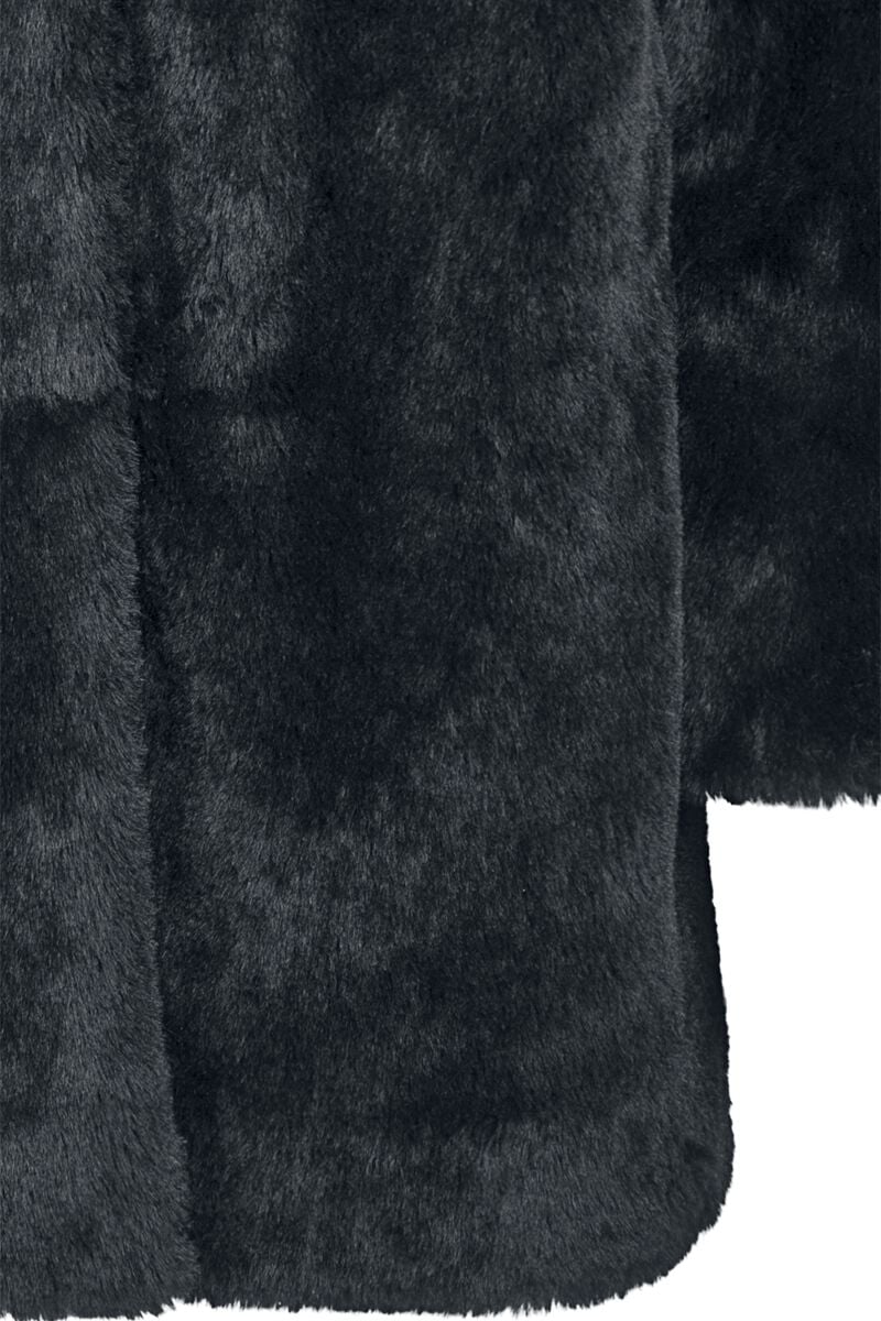 Schwarzer Teddy Mantel für Damen | Urban Classics | EMP