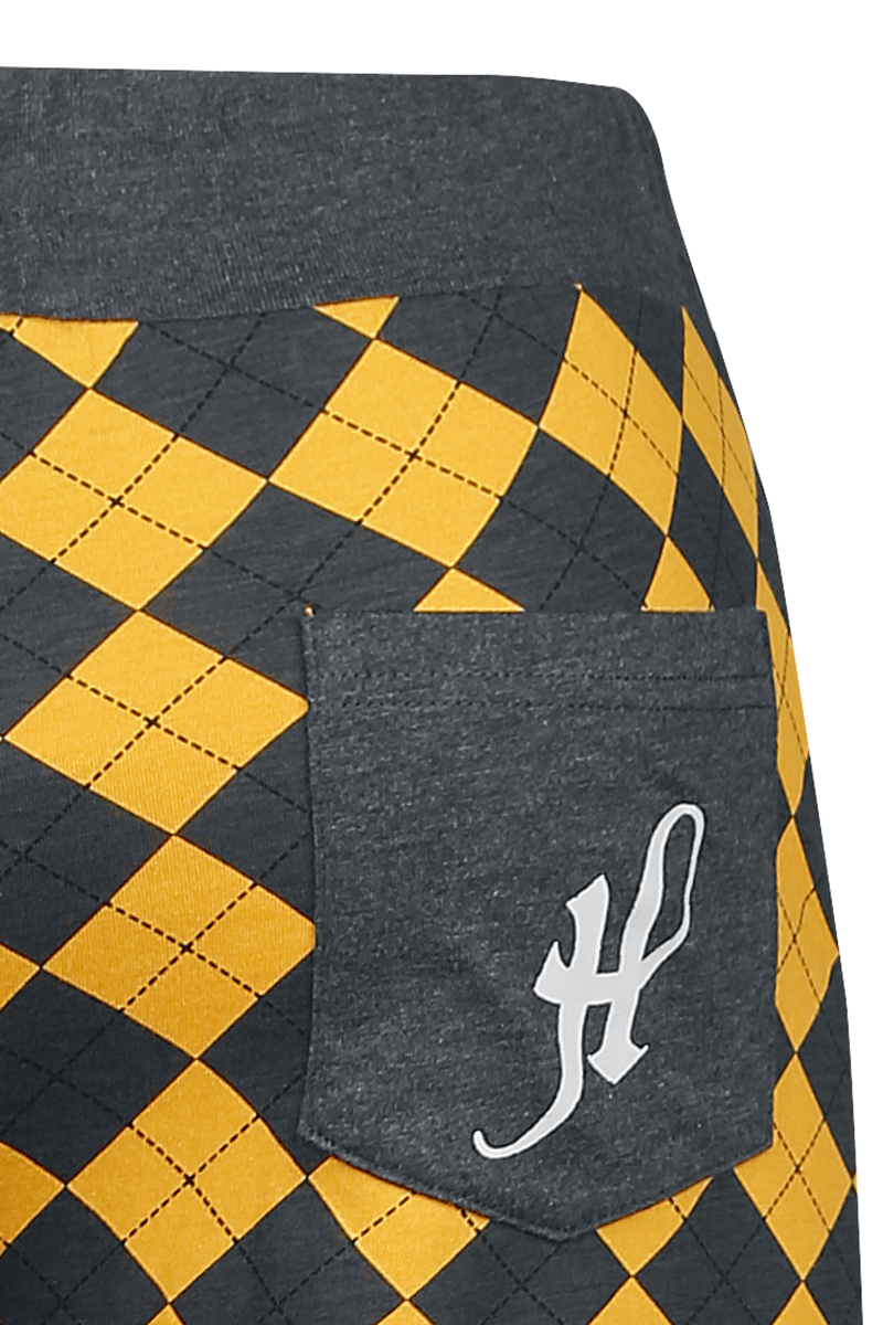 Harry Potter Hufflepuff Pyjama-Hose grau gelb