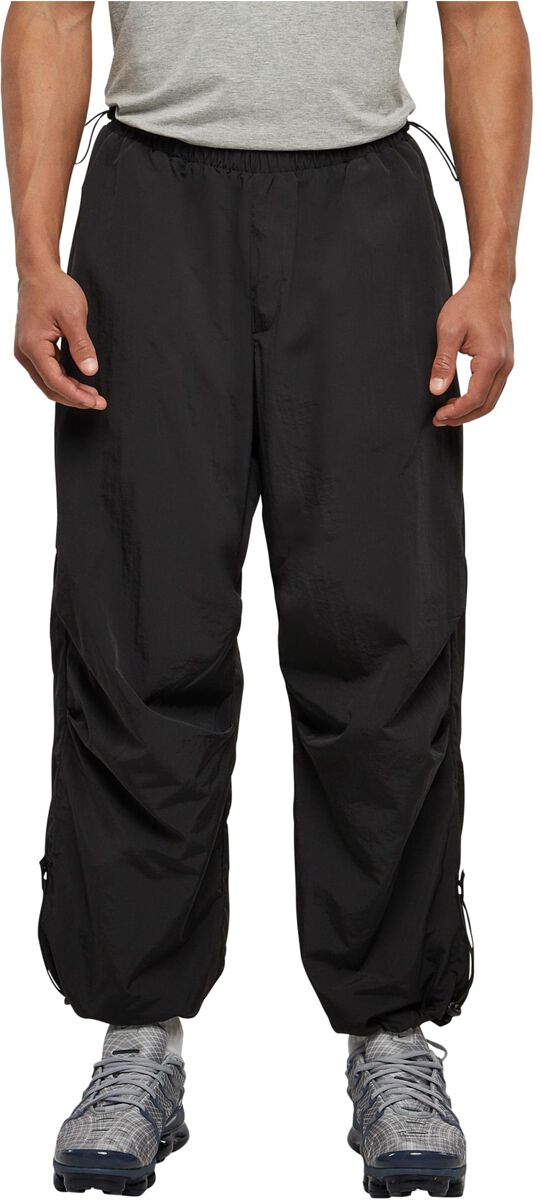 Urban Classics Stoffhose - Nylon Parachute Pants - L bis 4XL - für Männer - Größe XXL - schwarz