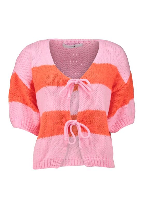 Hailys Cardigan - LS A CD Ch44arlie - XS-S bis L-XL - für Damen - Größe M-L - rosa/rot