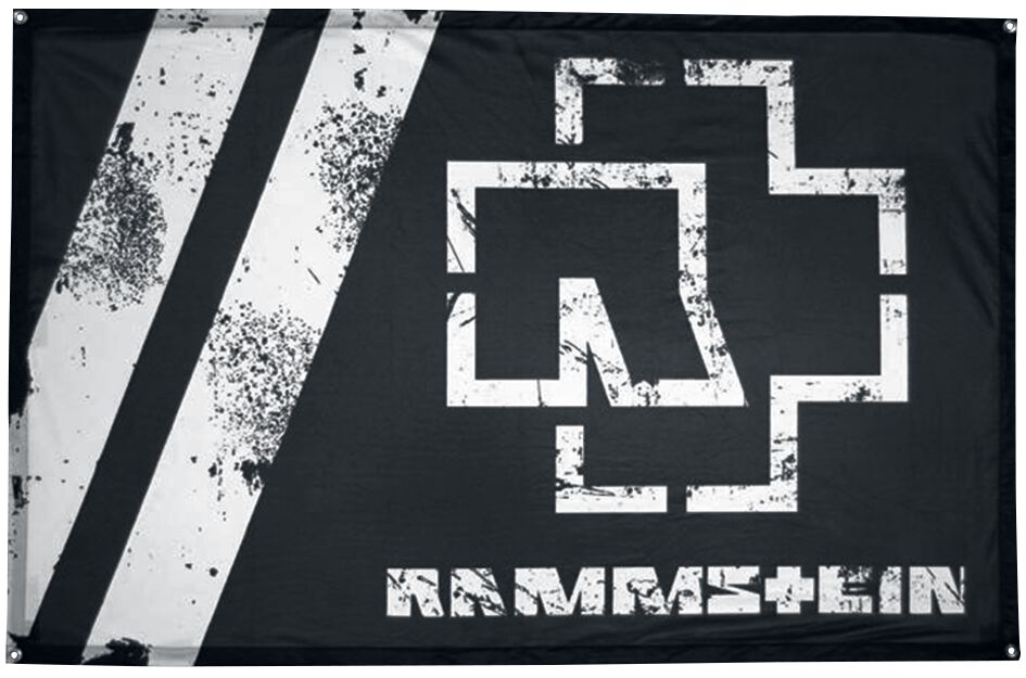 Image of Rammstein Rammstein Flagge schwarz/weiß