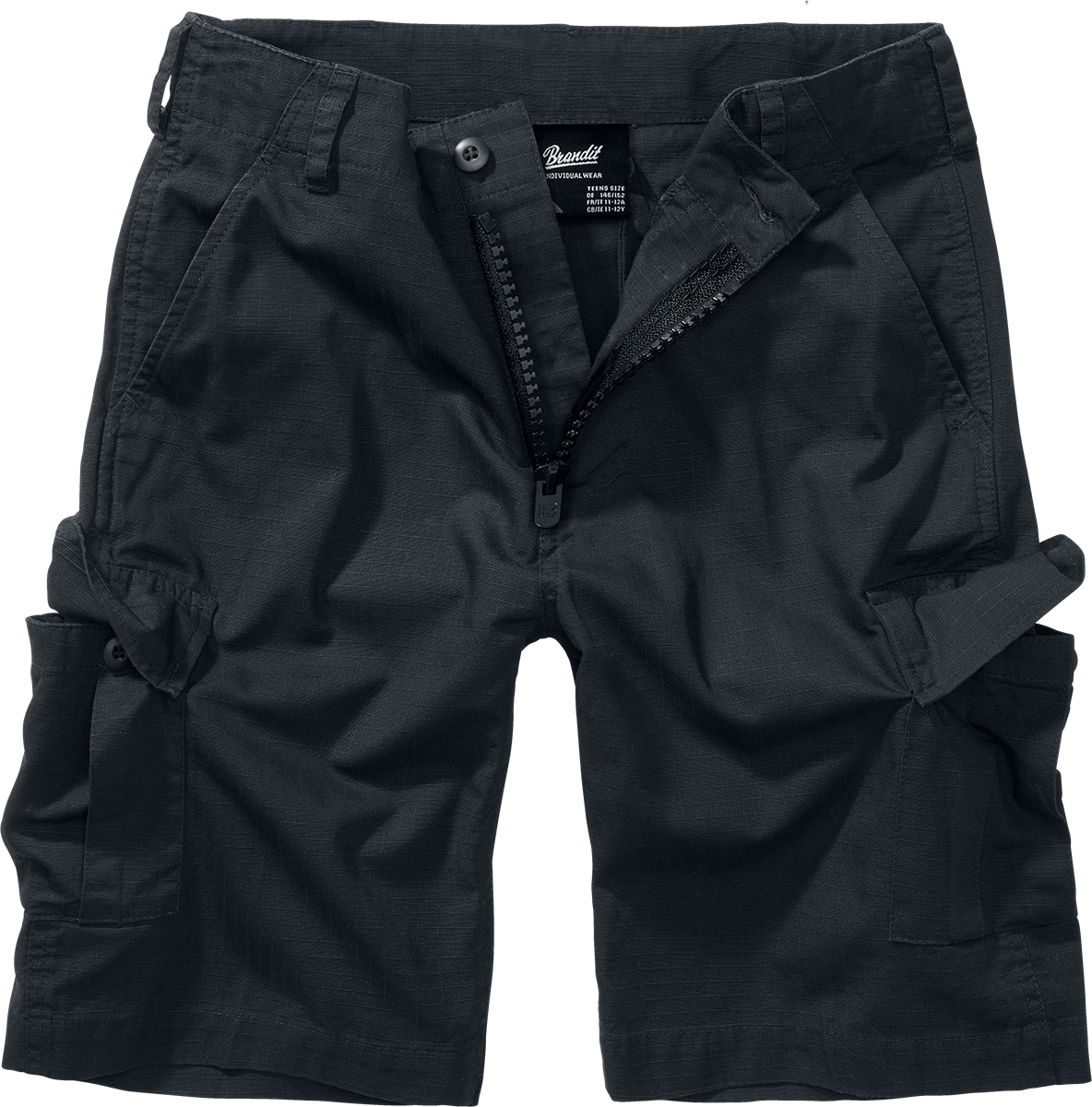 Brandit - Kids BDU Ripstop Shorts - Short - schwarz