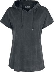 T-Shirt mit Kapuze, Black Premium by EMP, T-Shirt