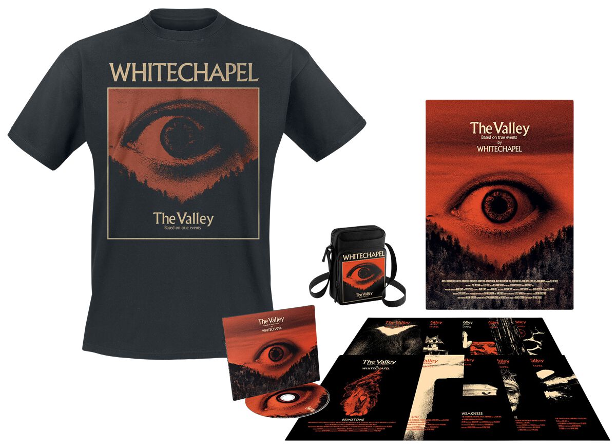 Image of Whitechapel The valley CD & T-Shirt Standard