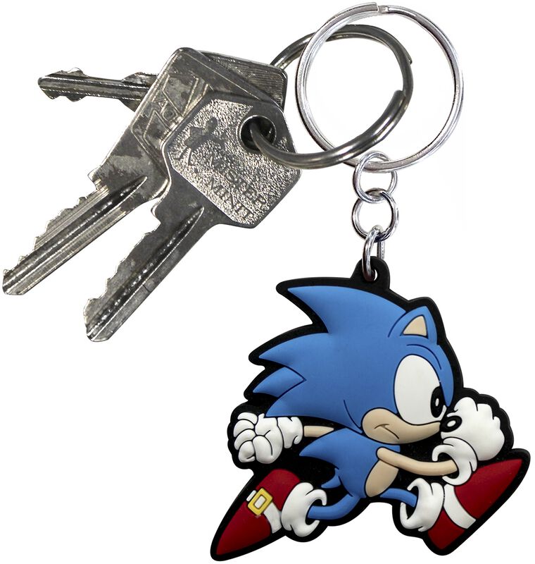 Filme & Serien Accessoires Sonic run x4 - Schlüsselanhänger | Sonic Sega Schlüsselanhänger