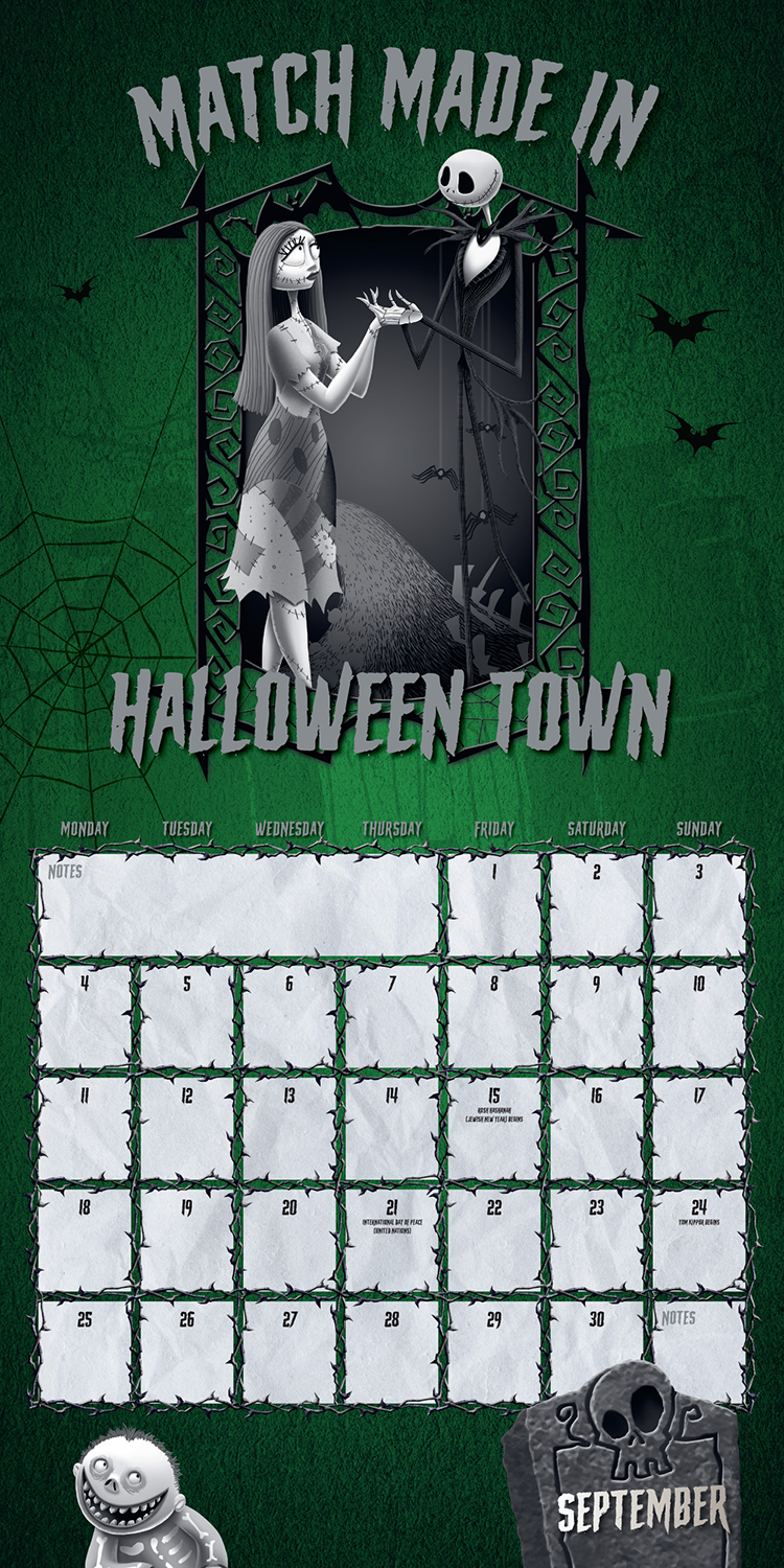 The Nightmare Before Christmas Wandkalender 2023 Wandkalender multicolor