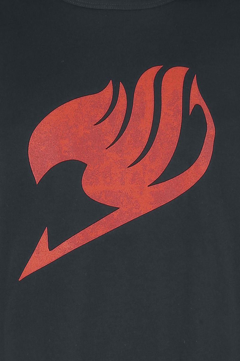 Fairy Tail - Anime T-Shirt - Emblem - S bis XL - für Männer - Größe S - schwarz  - Lizenzierter Fanartikel