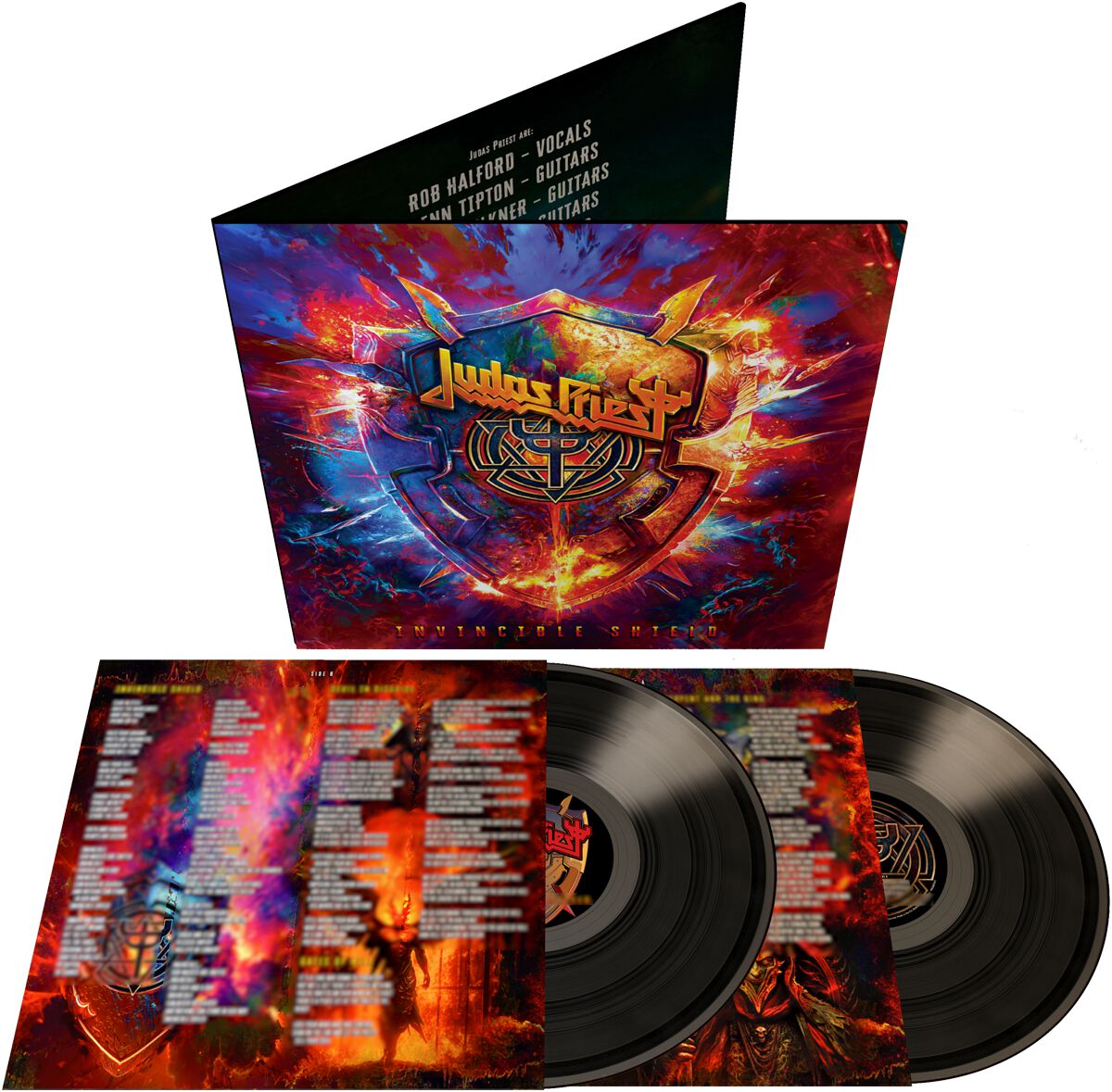Judas Priest Invincible shield LP multicolor