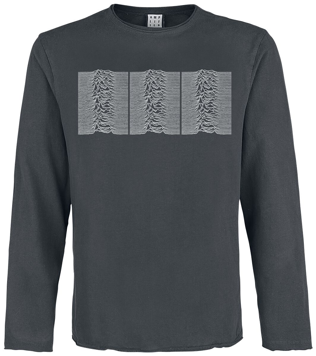 Image of Joy Division Amplified Collection - Unknown Pleasures 2 Longsleeve charcoal
