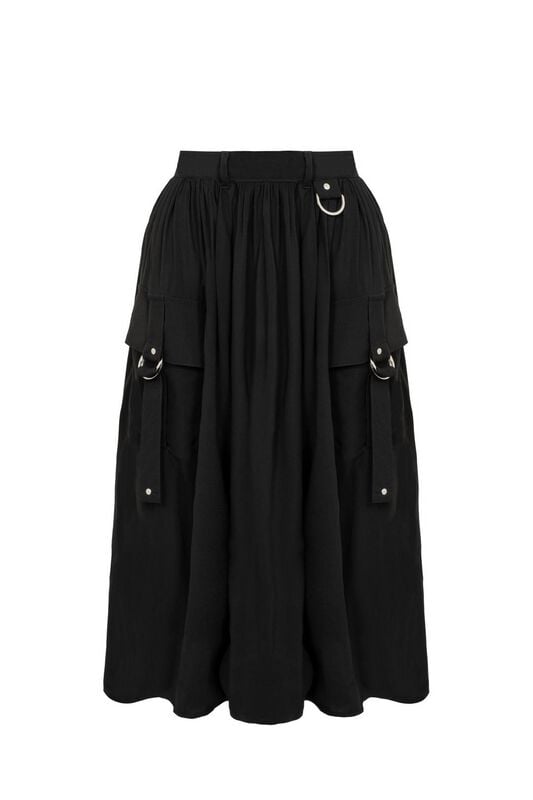 Levně Hell Bunny ASHLEIGH SKIRT Sukně černá