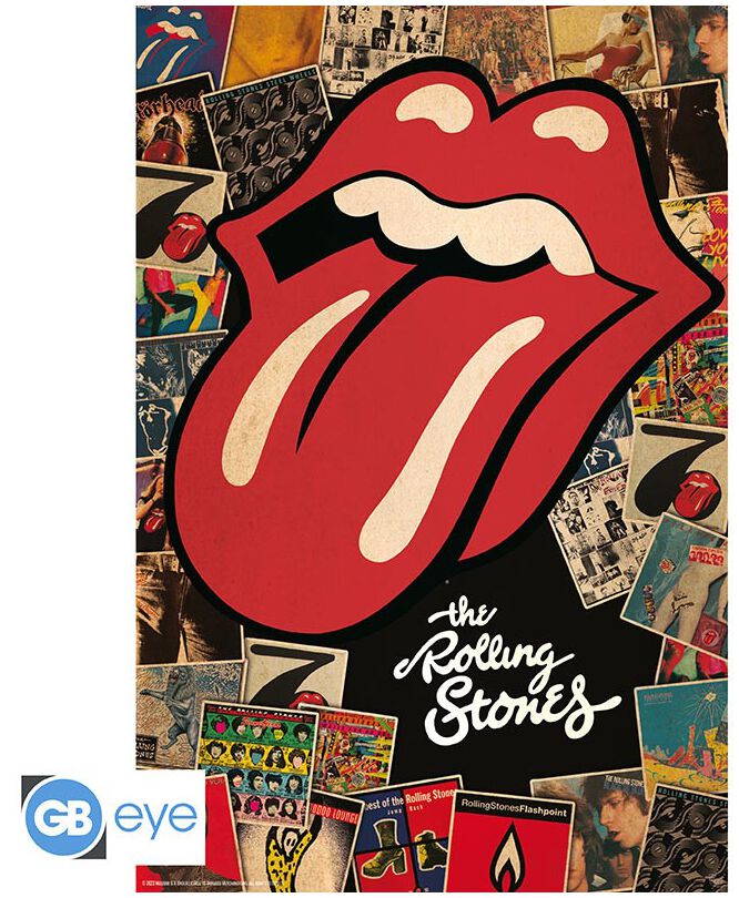 The Rolling Stones Collage Poster multicolor