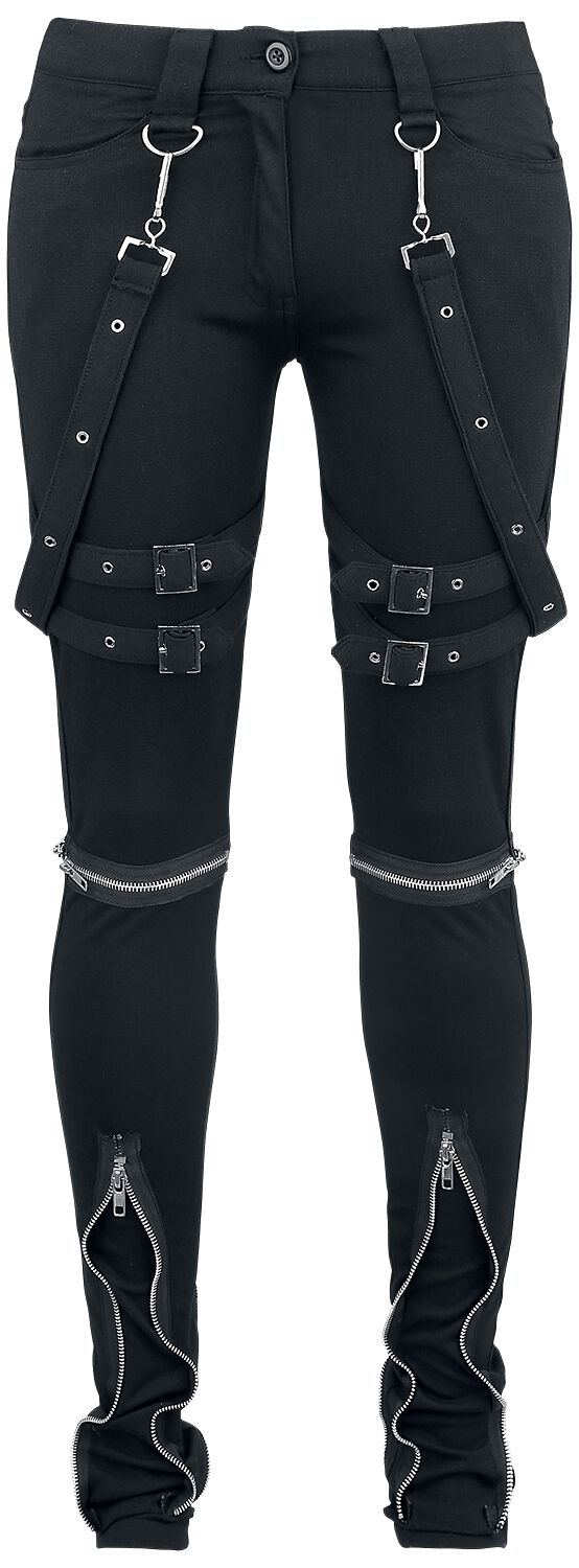 Pantalones de tela Gótico de Gothicana by EMP - Megan - W26L32 W31L34 - para Mujer - Negro product