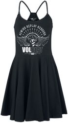 Skull Wings, Volbeat, Mittellanges Kleid