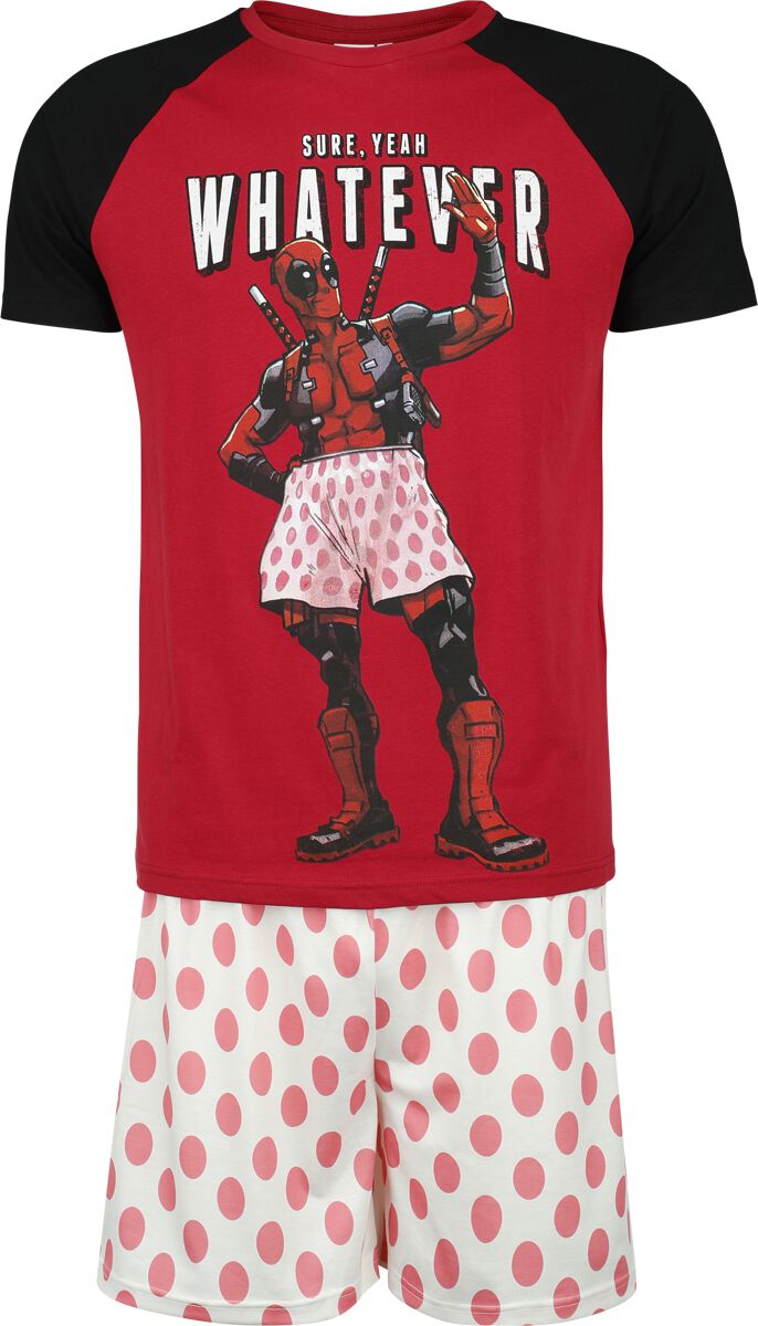 Deadpool Schlafanzug - Sure, Yeah - Whatever - S bis 3XL - für Männer - Größe S - multicolor  - EMP exklusives Merchandise!