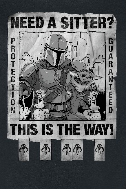 Star Wars The Mandalorian - This Is The Way - Grogu T-Shirt schwarz