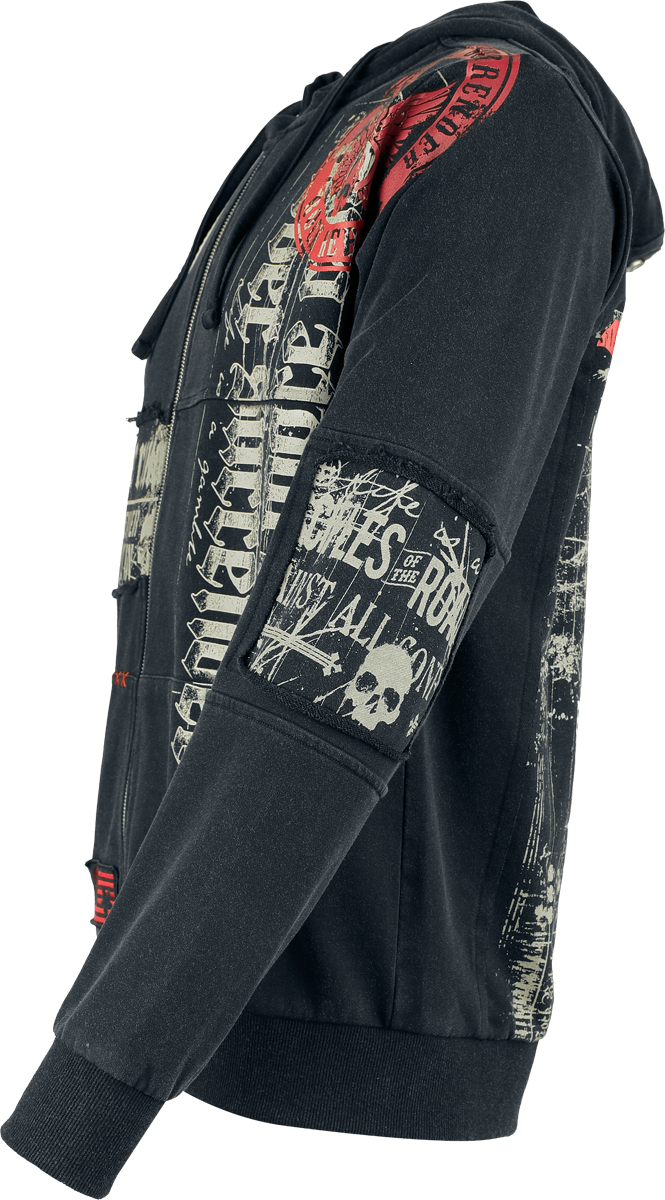 4068143322263 - Original Sinner Kapuzenjacke Kapuzenjacke grau in XXL