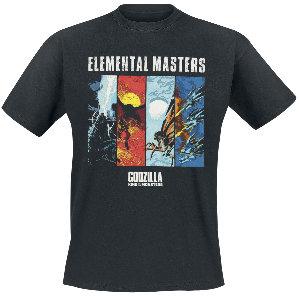 Godzilla - Elemental Masters - T-Shirt - black image