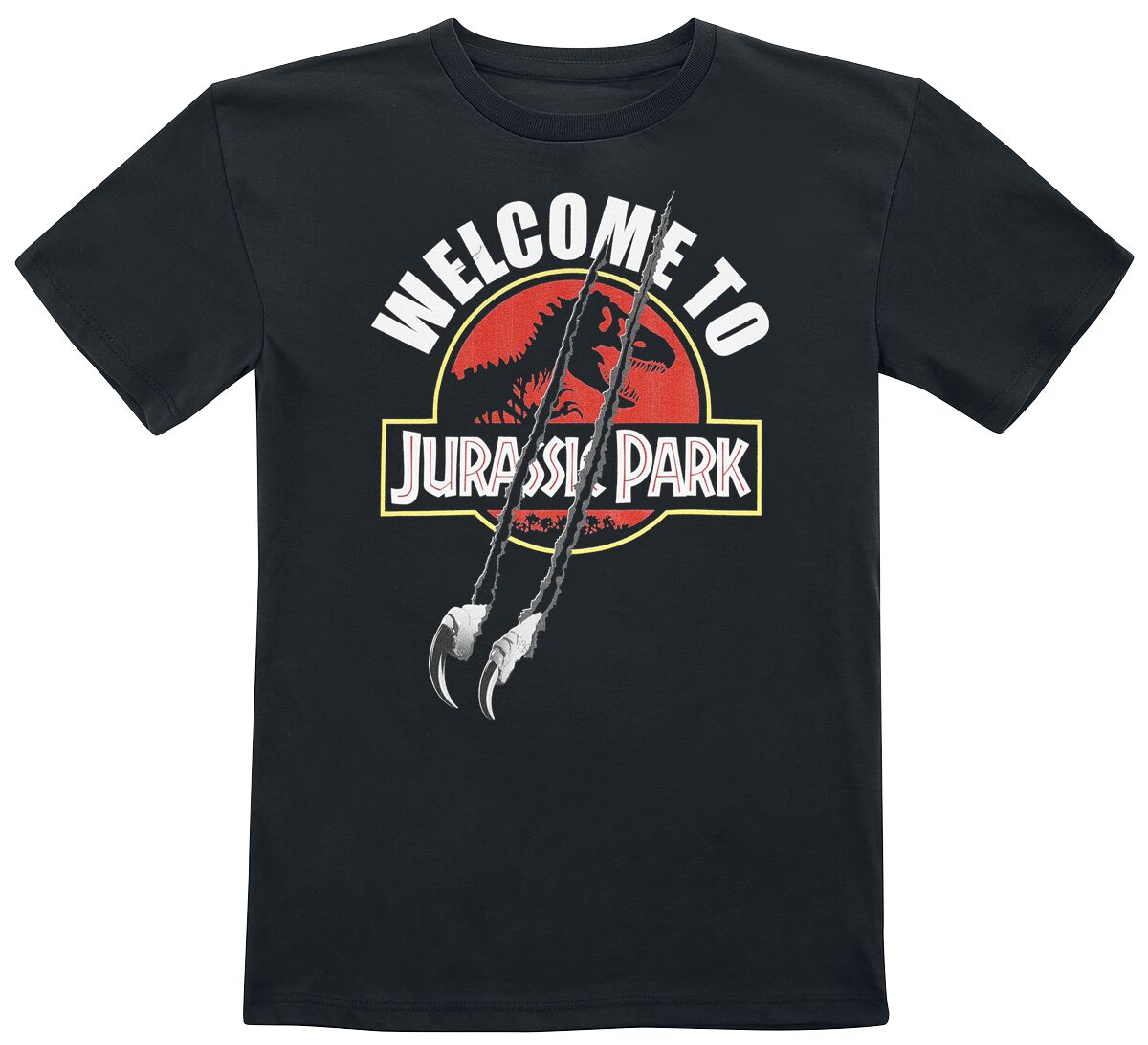 Levně Jurassic Park Kids - Welcome To Jurassic Park detské tricko černá