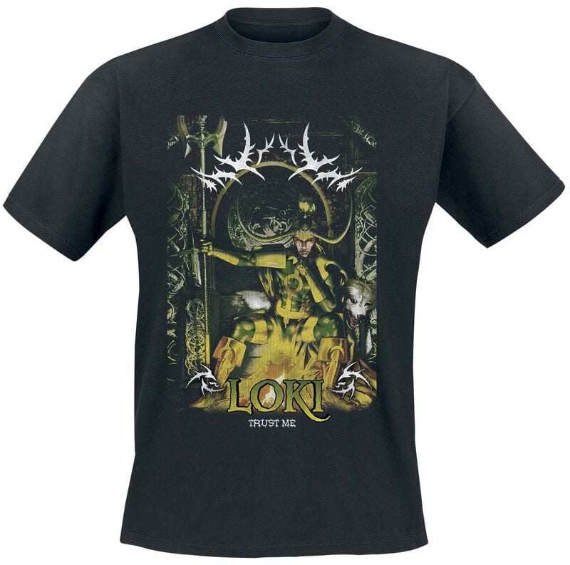T-Shirt Manches courtes Disney de Loki - Trust Me - S à XXL - pour Homme - noir