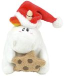Weihnachts Pummeleinhorn mit Mütze und Keksstern, Pummeleinhorn, Plüschfigur