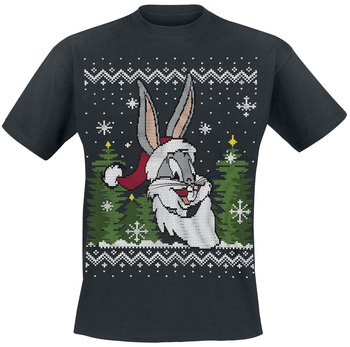 Looney Tunes Christmas Bugs T-Shirt black