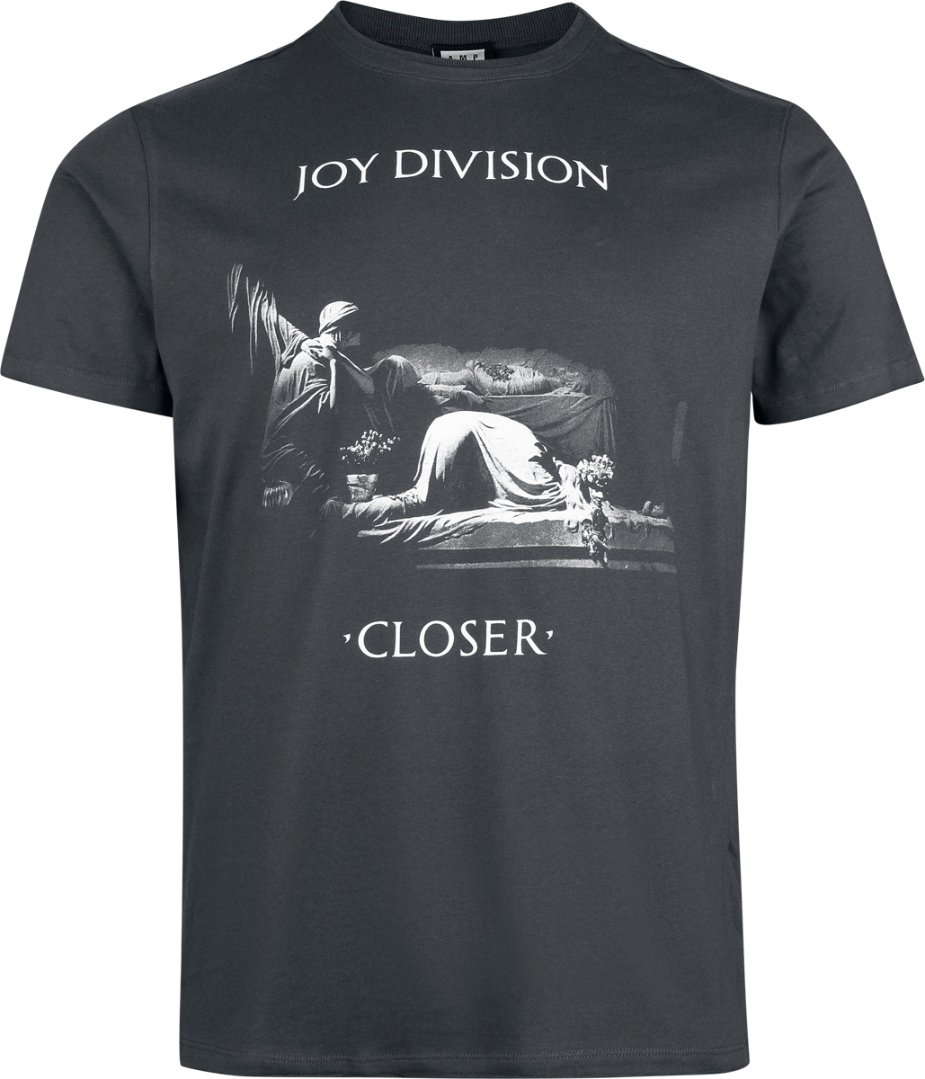 Joy Division  T-Shirt - Amplified Collection - Closer - for Men - charcoal