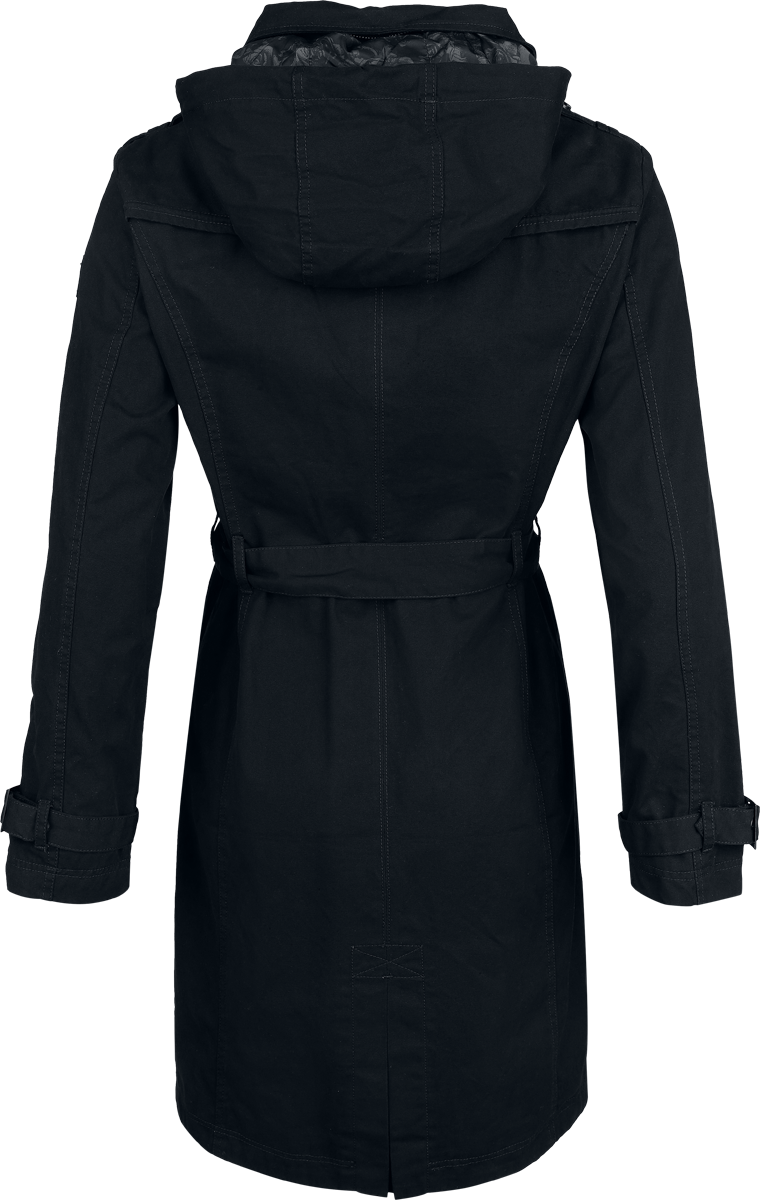 Thumbnail - Black Premium by EMP Essential Coat Mantel schwarz in XL