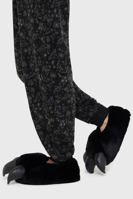 Slipper Gothic av Killstar - Beastly Slippers - Dam - svart