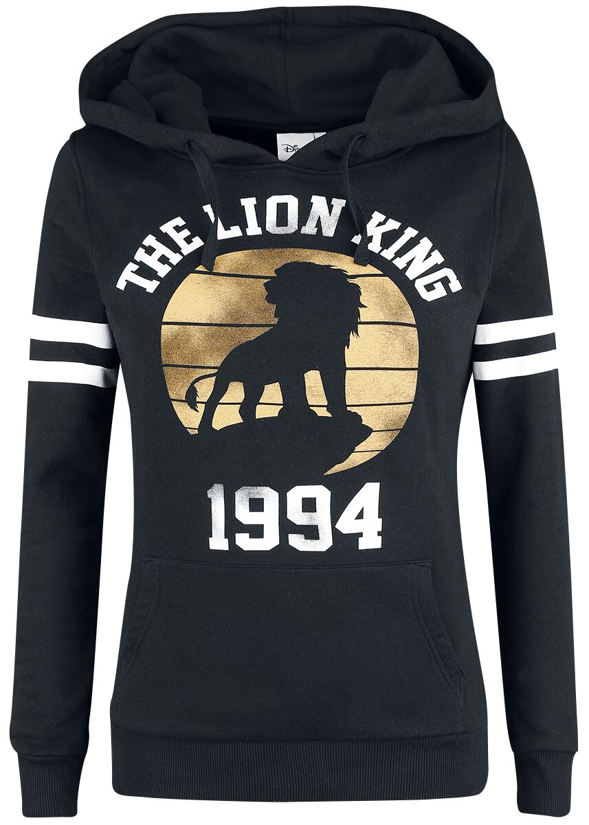 Sweat-shirt à capuche Disney de Le Roi Lion - 1994 - S à XXL - pour Femme - noir