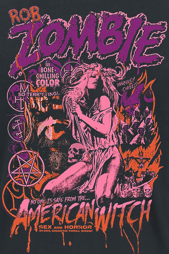 Rob Zombie American Witch 22 T-Shirt schwarz