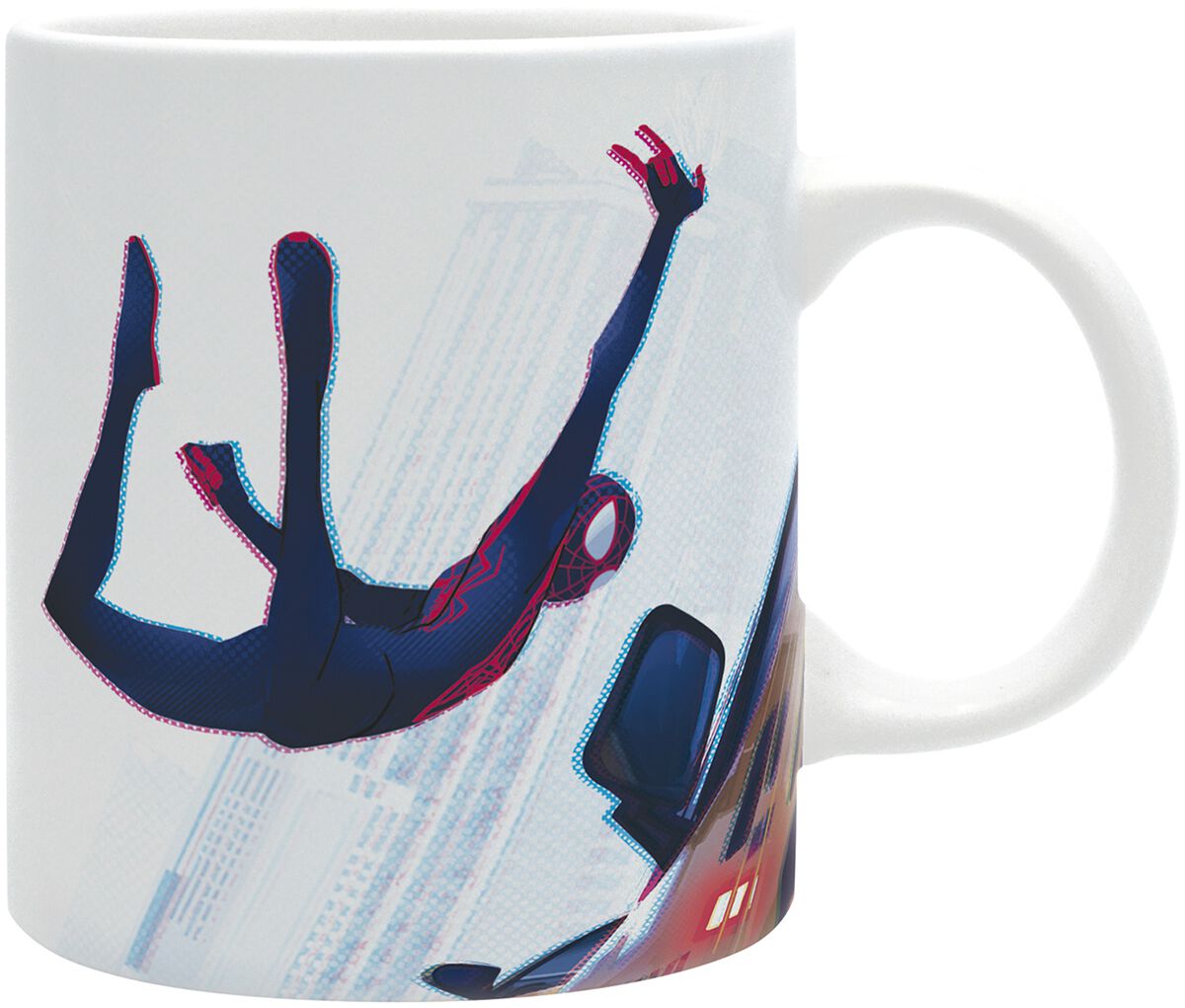Spider-Man Falling Miles Morales Cup white red blue