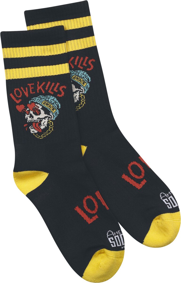 American Socks Socken - Love Kills - Mid High  - Größe  schwarz