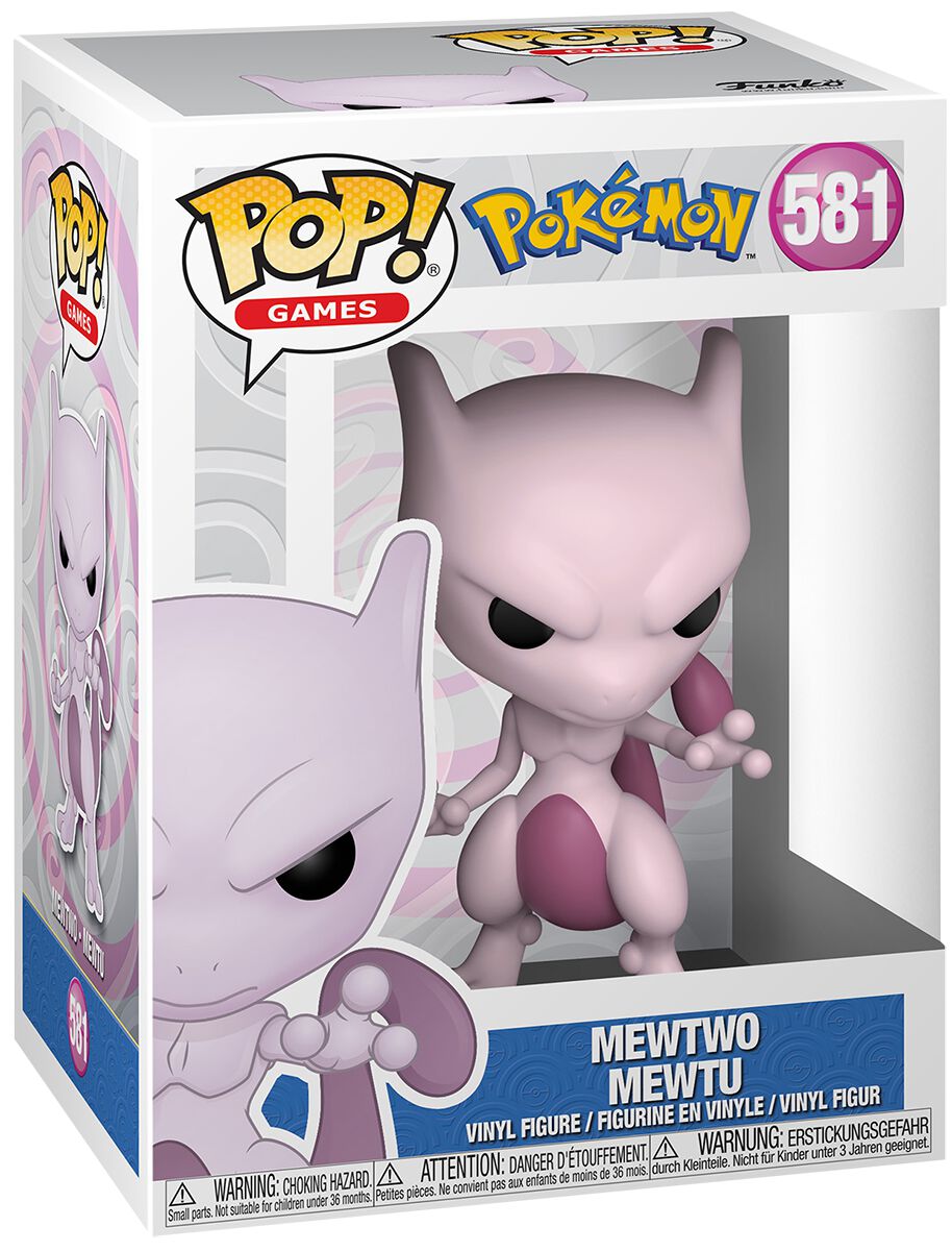 Pokémon Mewtwo – Mewtu Vinyl Figur 581 Funko Pop! multicolor Pokémon Mewtwo – Mewtu Vinyl Figur 581 Funko Pop! multicolor