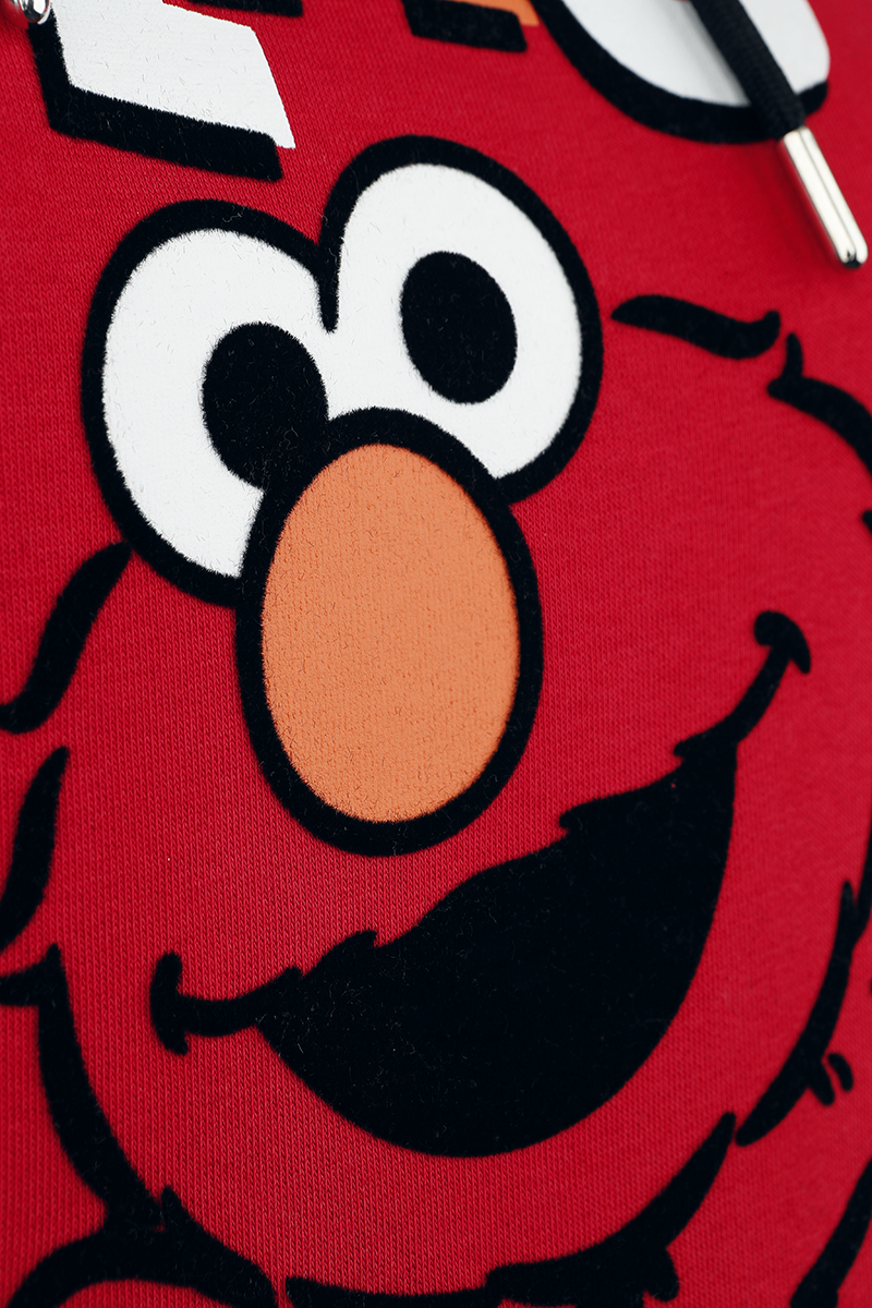 Sesamstraße Kapuzenpullover - Elmo - S bis L - für Damen - Größe L - rot  - EMP exklusives Merchandise!