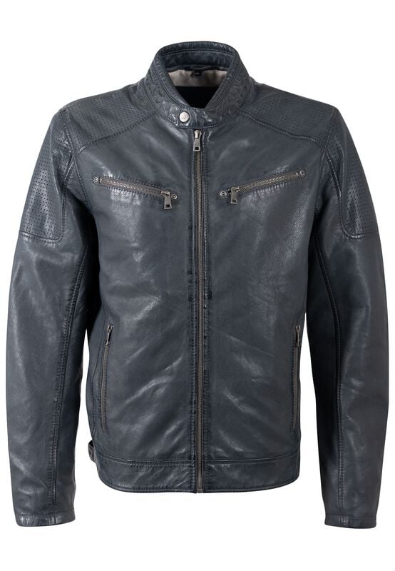 4063495430314 - MMBroum Lederjacke blau in S
