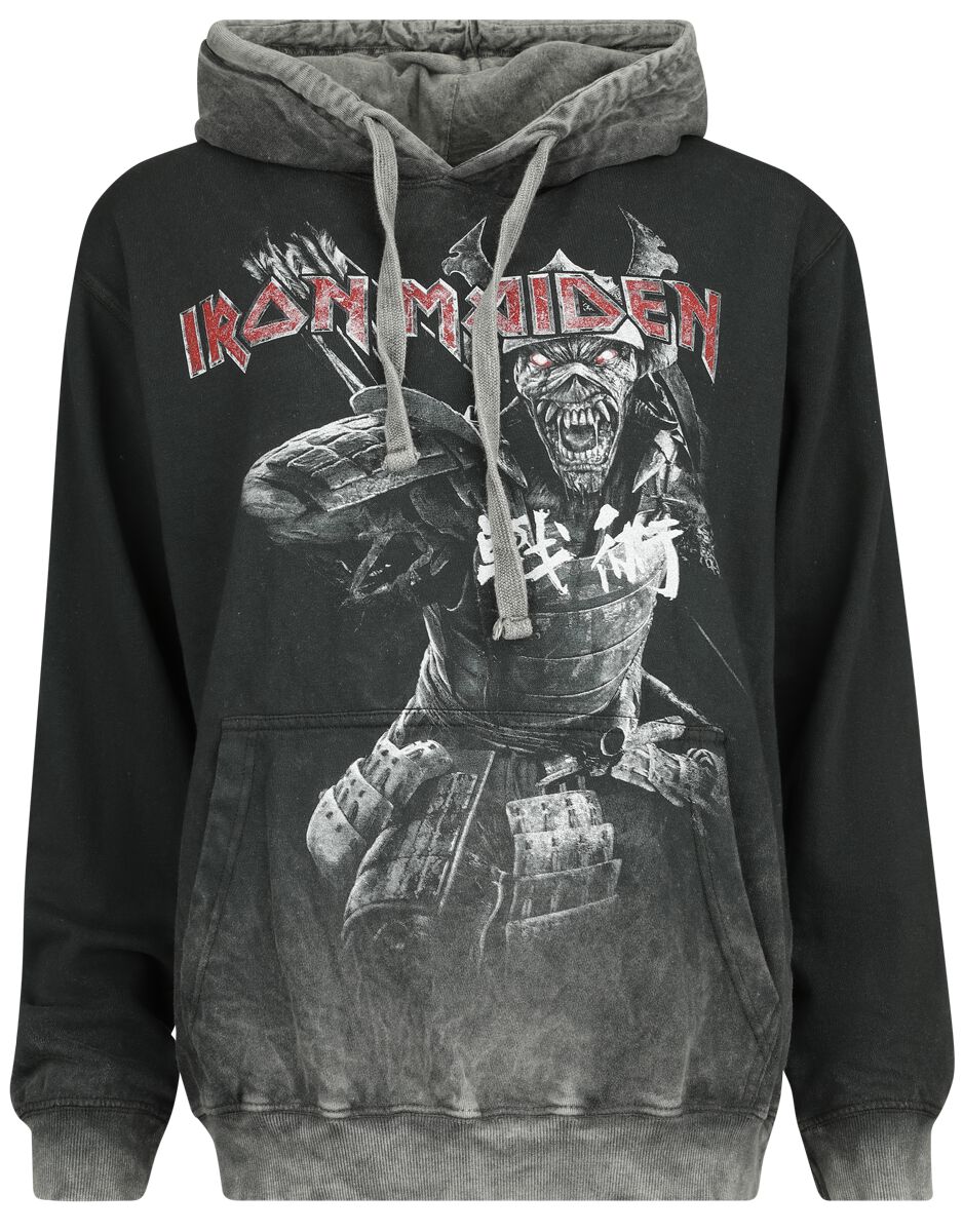 Levně Iron Maiden Senjutsu Dámská mikina s kapucí šedá