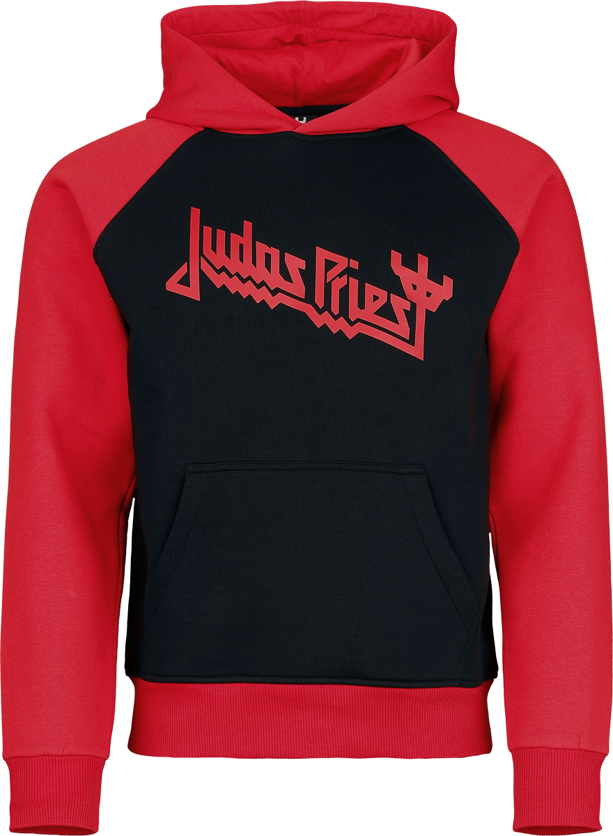Judas Priest  Hoodie - Logo - for Men - black-red