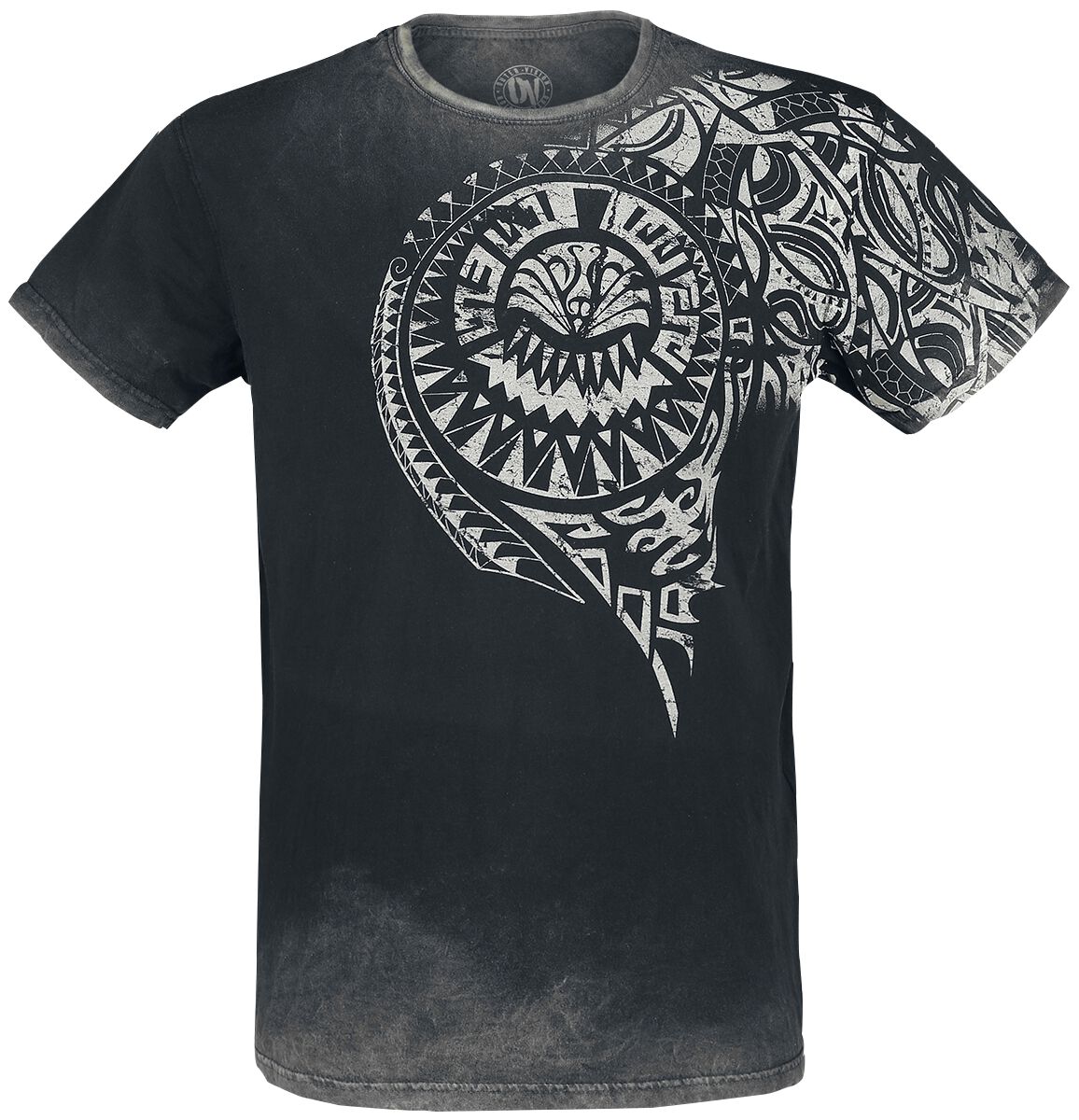 Image of T-Shirt di Outer Vision - Burned Tattoo - S a 4XL - Uomo - grigio