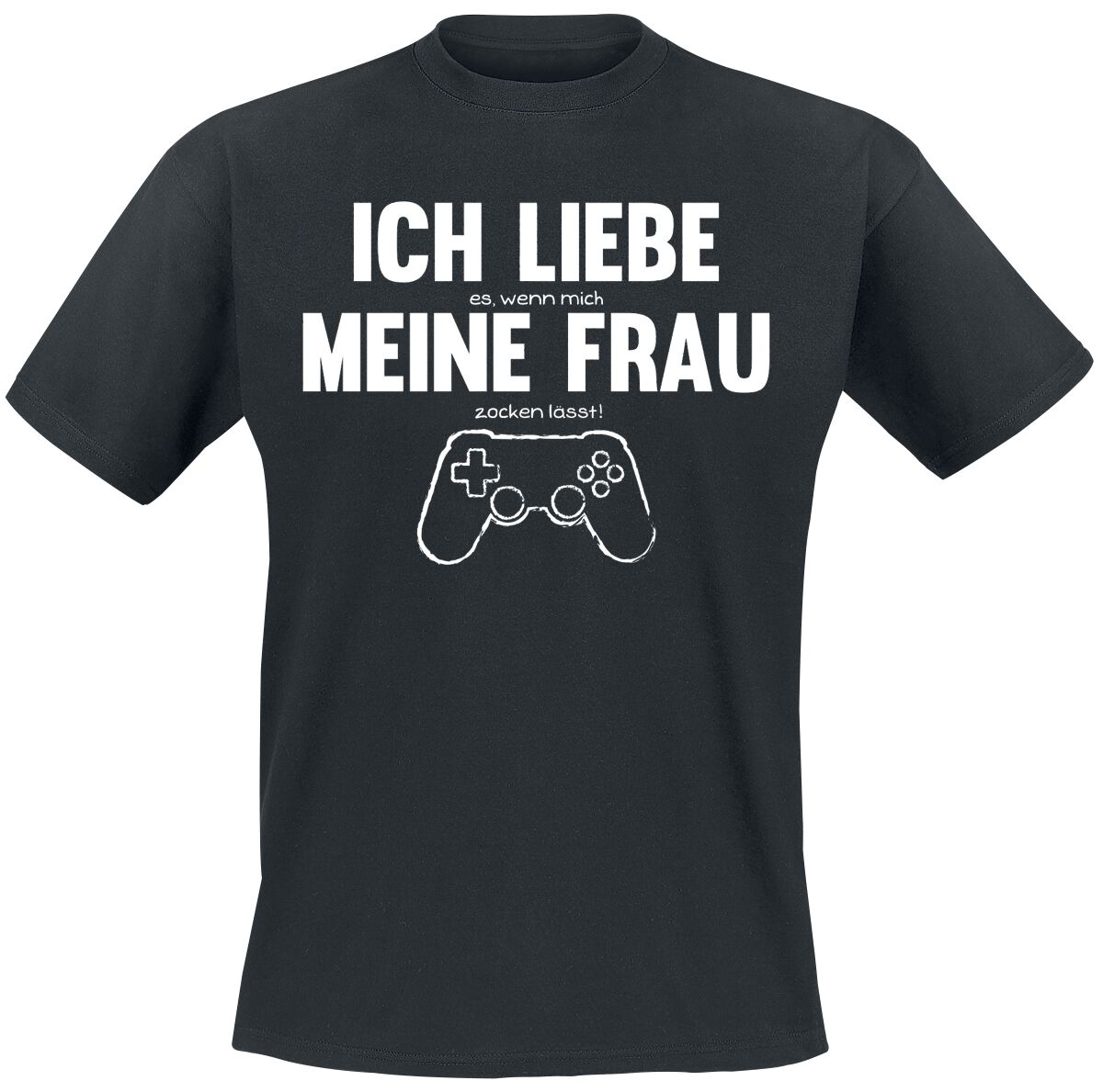 Sprüche - Gaming T-Shirt - Ich Liebe ... Meine Frau - M bis 4XL - für Männer - Größe XXL - schwarz  - EMP exklusives Merchandise!