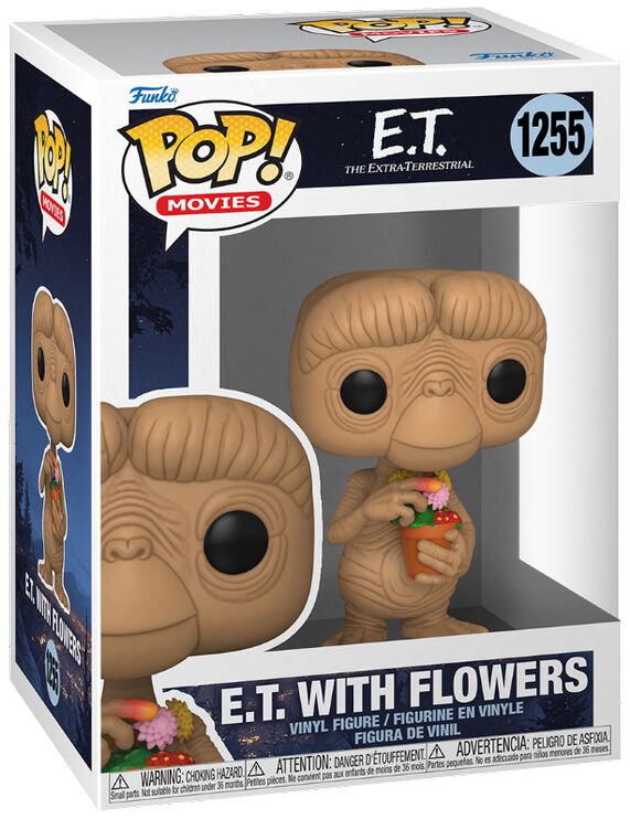 E.T. – Der Ausserirdische E.T. 40th anniversary – E.T. with Flowers Vinyl Figur 1255 Funko Pop! multicolor