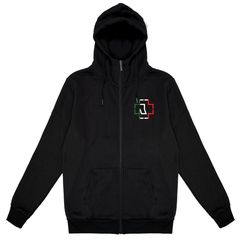 Sweat-shirt zippé à capuche de Rammstein - Live in Mexico City - S à 3XL - pour Homme - noir