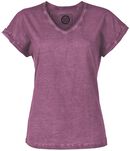 Loose V-Neck, RED by EMP, T-Shirt