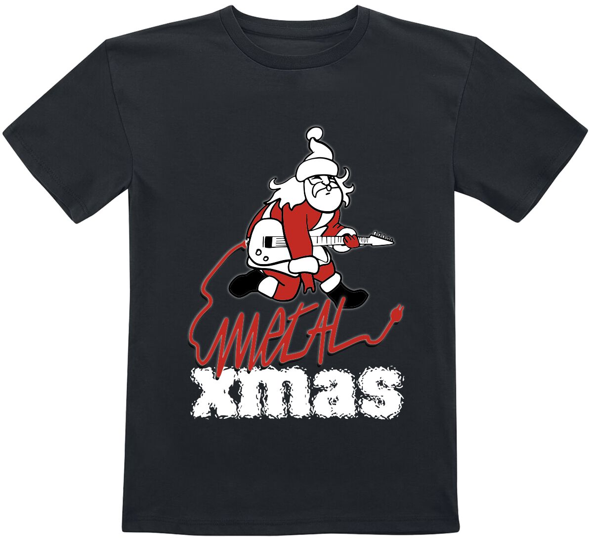 Sprüche Metal X-Mas T-Shirt schwarz