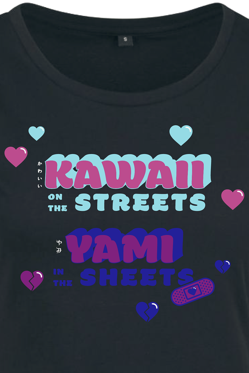 Funshirt Yami Kawaii T-Shirt schwarz