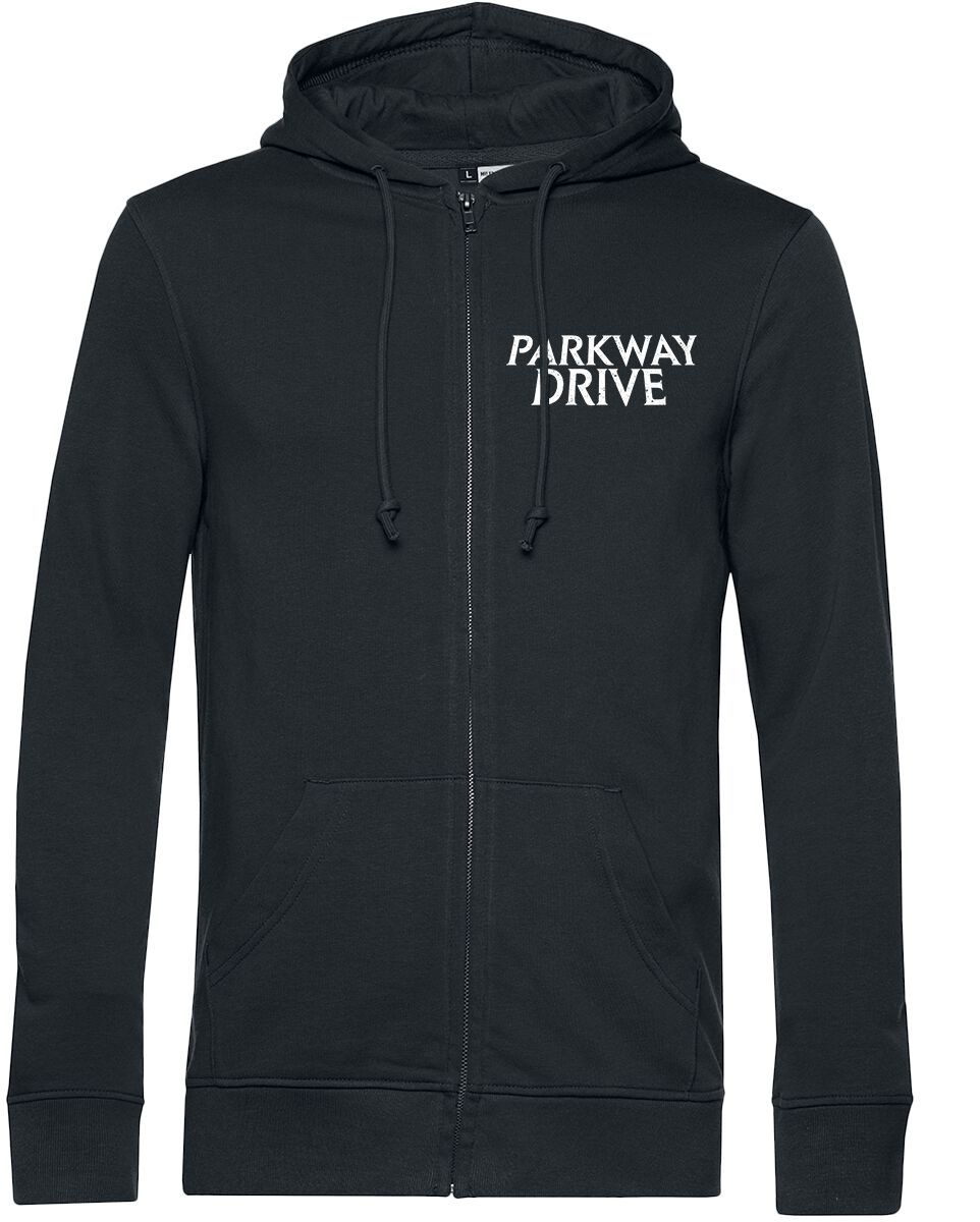 Parkway Drive Kapuzenjacke - Smoke Skull - S bis XXL - für Männer - Größe S - schwarz  - Lizenziertes Merchandise!