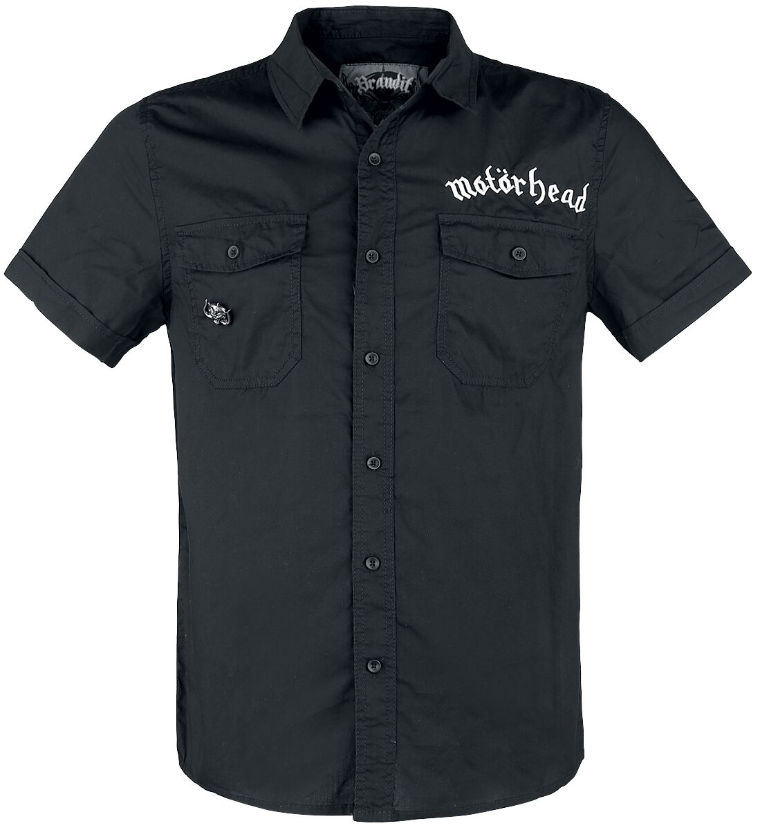 Motörhead Kurzarmhemd - Brandit Bastards - Roadstar Shirt - S bis 5XL - für Männer - Größe 3XL - schwarz  - Lizenziertes Merchandise!
