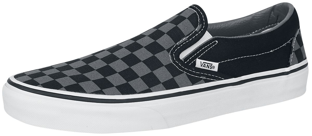 Vans Sneaker - Classic Slip-On Checkerboard - EU41 bis EU47 - für Männer - Größe EU47 - schwarz/grau
